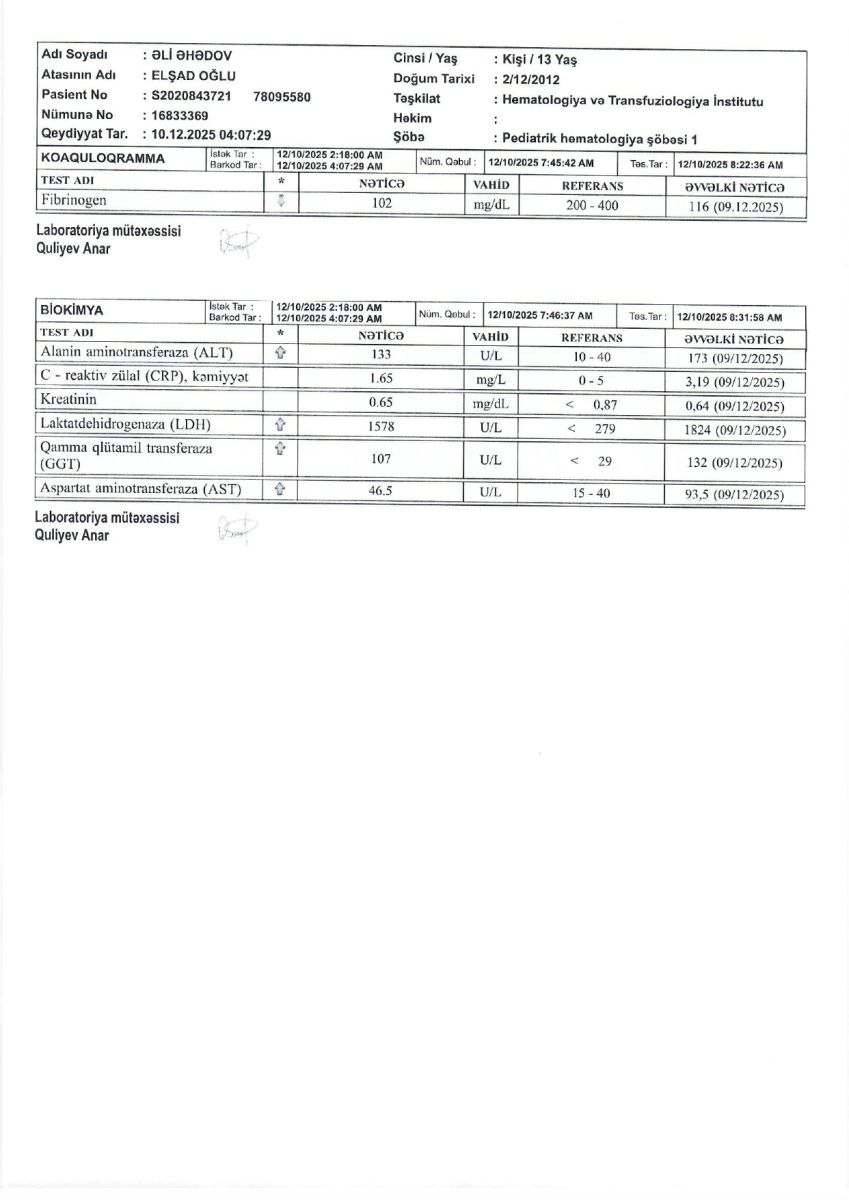 Qriplə başlayıb, leykozla bitdi: Bahalı müalicəyə ehtiyacı olan Əli Əhədovun hekayəsi (FOTO/VİDEO)